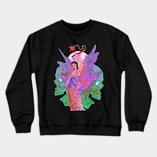 Angel with a Flail Crewneck Sweatshirt